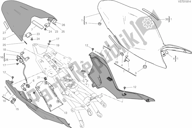 Toutes les pièces pour le Siège du Ducati Supersport S 937 2018